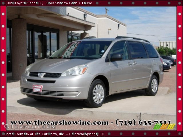 2005 Toyota Sienna LE in Silver Shadow Pearl