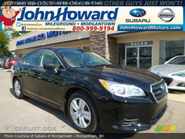 2015 Subaru Legacy 2.5i in Crystal Black Silica