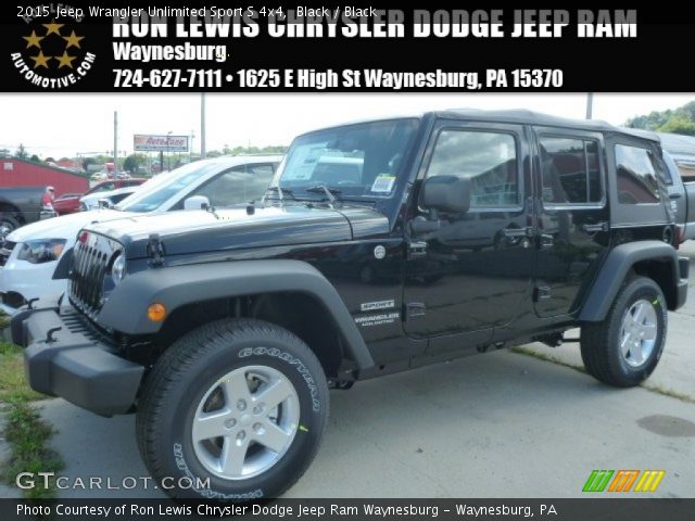2015 Jeep Wrangler Unlimited Sport S 4x4 in Black