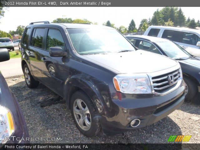 2012 Honda Pilot EX-L 4WD in Dark Amber Metallic