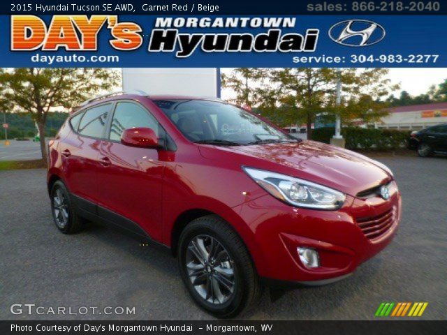 2015 Hyundai Tucson SE AWD in Garnet Red