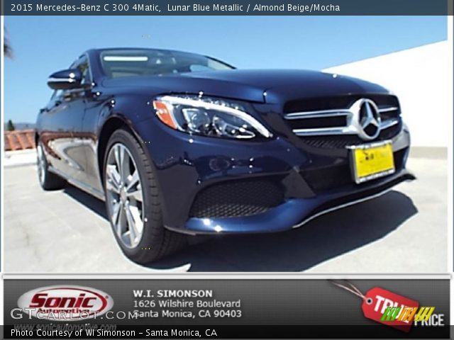 2015 Mercedes-Benz C 300 4Matic in Lunar Blue Metallic