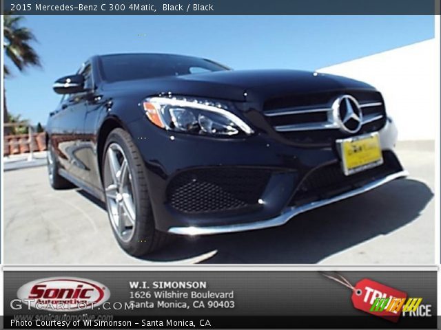 2015 Mercedes-Benz C 300 4Matic in Black