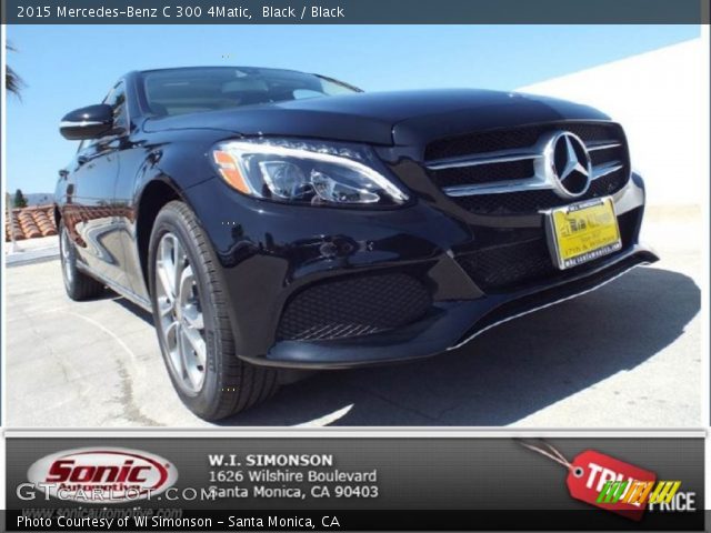 2015 Mercedes-Benz C 300 4Matic in Black