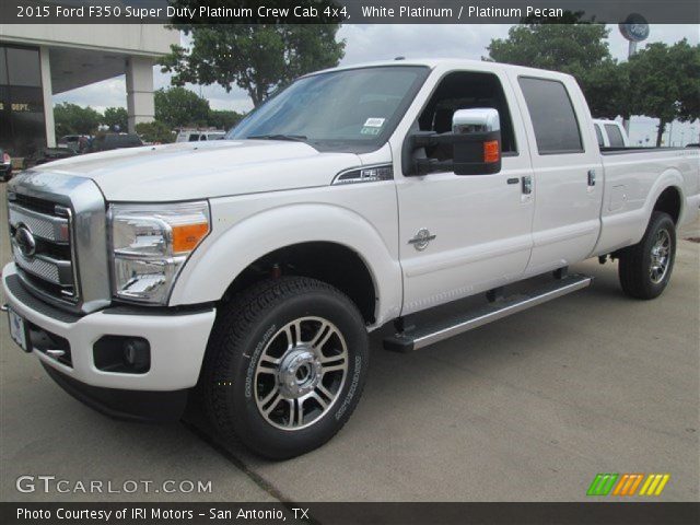 2015 Ford F350 Super Duty Platinum Crew Cab 4x4 in White Platinum