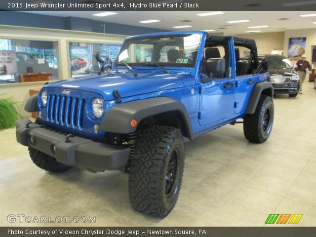 2015 Jeep Wrangler Unlimited Sport 4x4 in Hydro Blue Pearl
