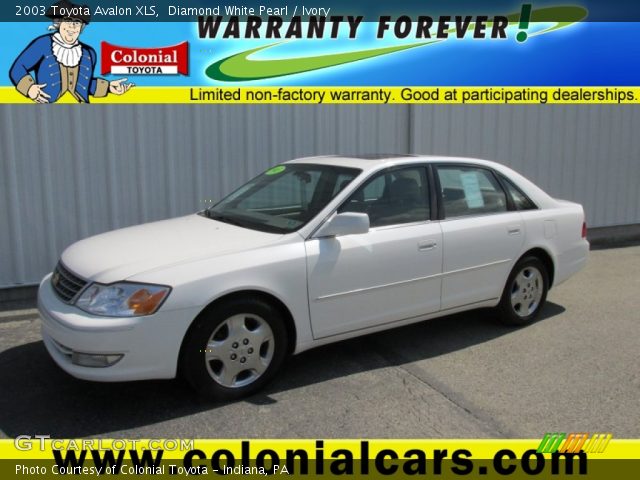2003 Toyota Avalon XLS in Diamond White Pearl