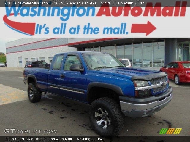 2003 Chevrolet Silverado 1500 LS Extended Cab 4x4 in Arrival Blue Metallic