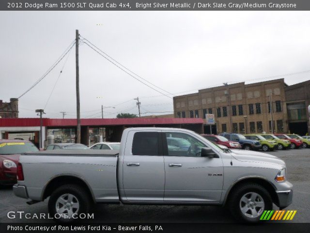 2012 Dodge Ram 1500 SLT Quad Cab 4x4 in Bright Silver Metallic