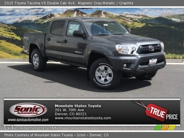 2015 Toyota Tacoma V6 Double Cab 4x4 in Magnetic Gray Metallic