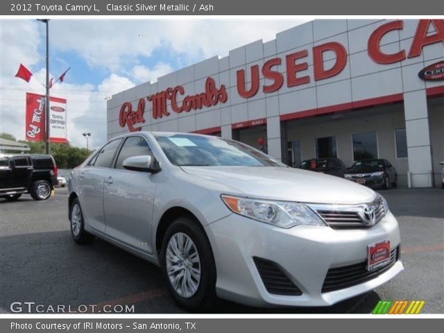 2012 Toyota Camry L in Classic Silver Metallic