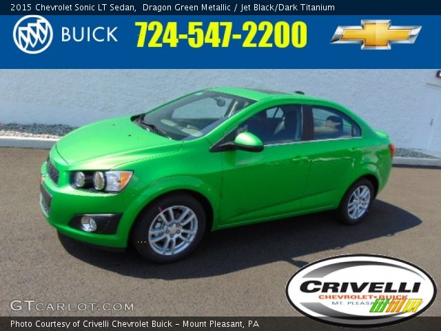 2015 Chevrolet Sonic LT Sedan in Dragon Green Metallic