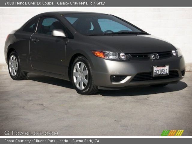 2008 Honda Civic LX Coupe in Galaxy Gray Metallic