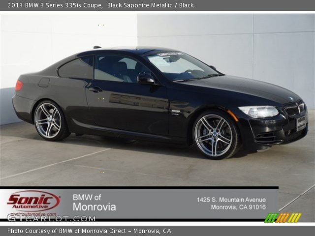 2013 BMW 3 Series 335is Coupe in Black Sapphire Metallic