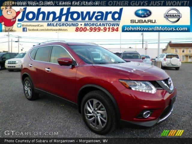 2014 Nissan Rogue SL AWD in Cayenne Red