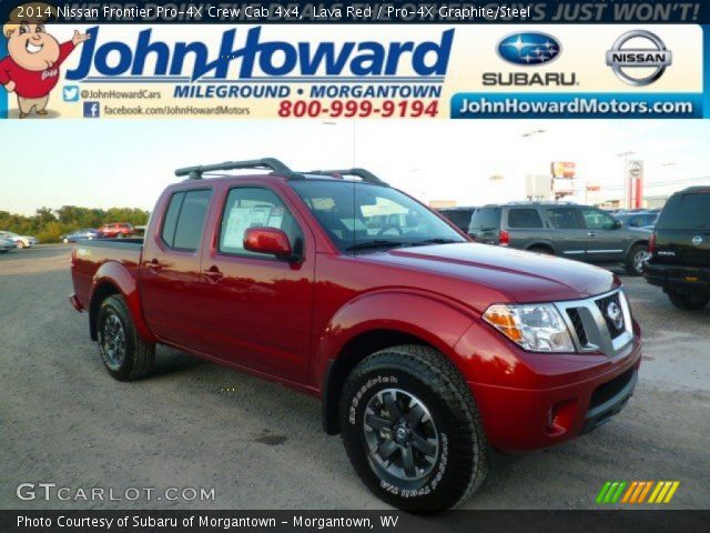 2014 Nissan Frontier Pro-4X Crew Cab 4x4 in Lava Red