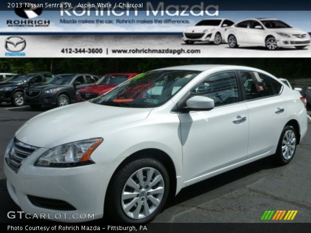 2013 Nissan Sentra SV in Aspen White