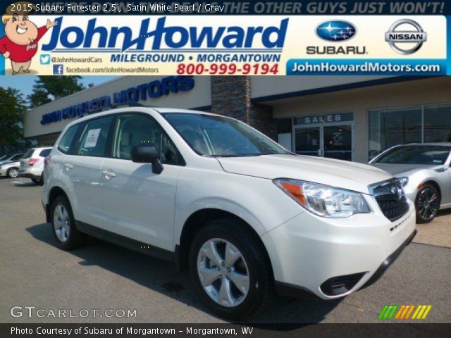 2015 Subaru Forester 2.5i in Satin White Pearl