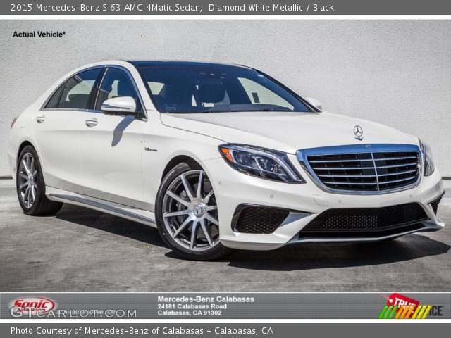 2015 Mercedes-Benz S 63 AMG 4Matic Sedan in Diamond White Metallic