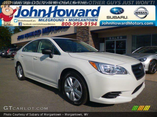 2015 Subaru Legacy 2.5i in Crystal White Pearl