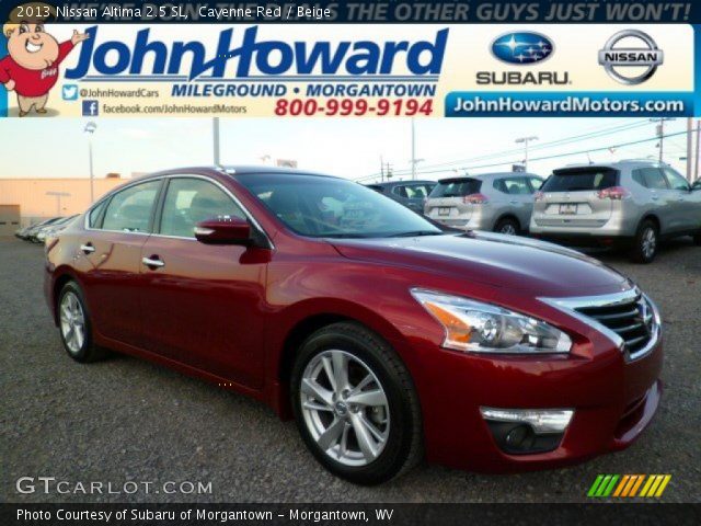2013 Nissan Altima 2.5 SL in Cayenne Red