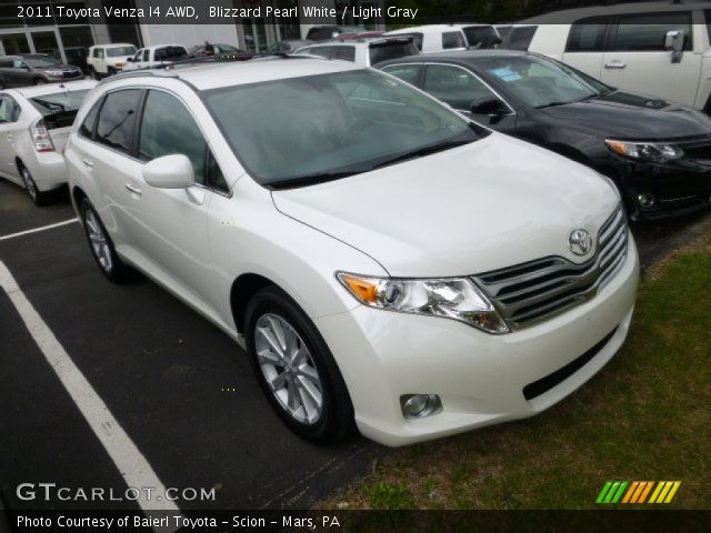 2011 Toyota Venza I4 AWD in Blizzard Pearl White