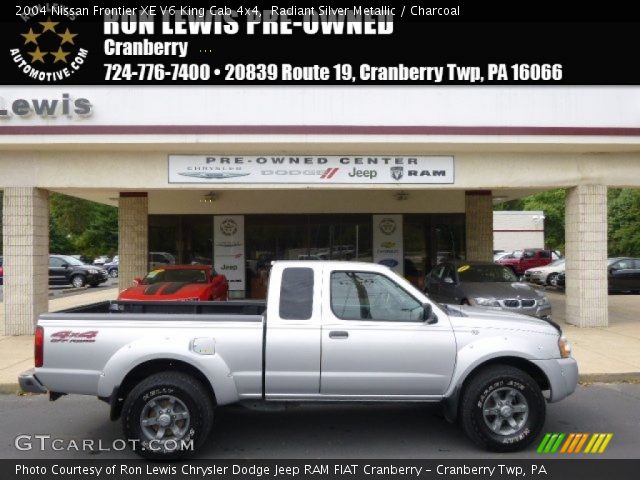 2004 Nissan Frontier XE V6 King Cab 4x4 in Radiant Silver Metallic