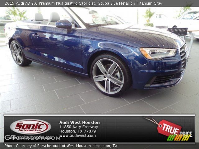 2015 Audi A3 2.0 Premium Plus quattro Cabriolet in Scuba Blue Metallic