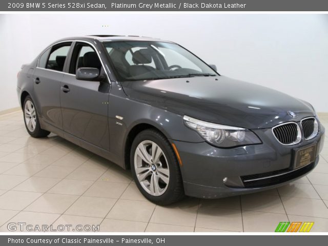 2009 BMW 5 Series 528xi Sedan in Platinum Grey Metallic