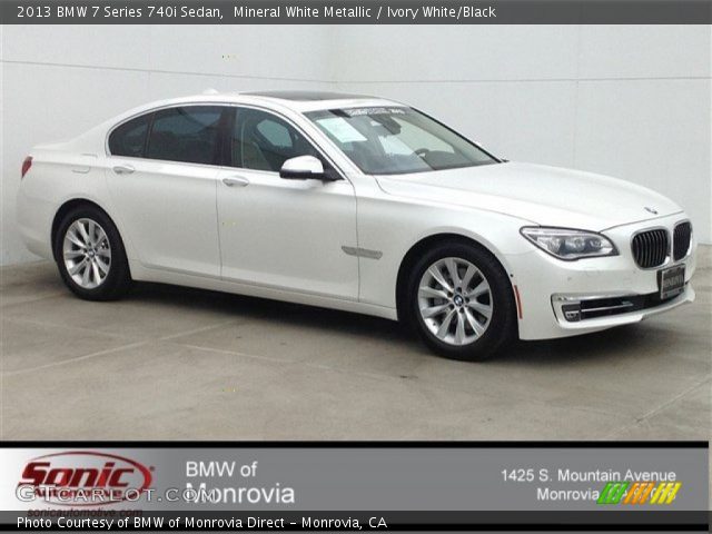 2013 BMW 7 Series 740i Sedan in Mineral White Metallic