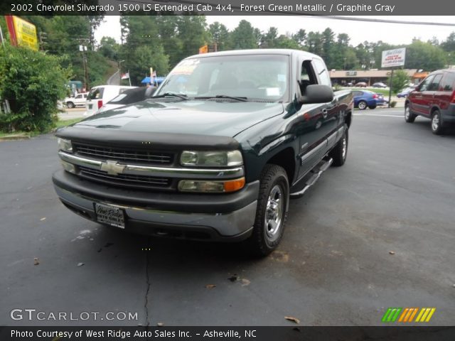 2002 Chevrolet Silverado 1500 LS Extended Cab 4x4 in Forest Green Metallic