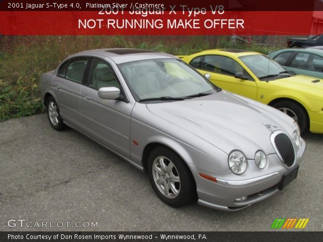 2001 Jaguar S-Type 4.0 in Platinum Silver