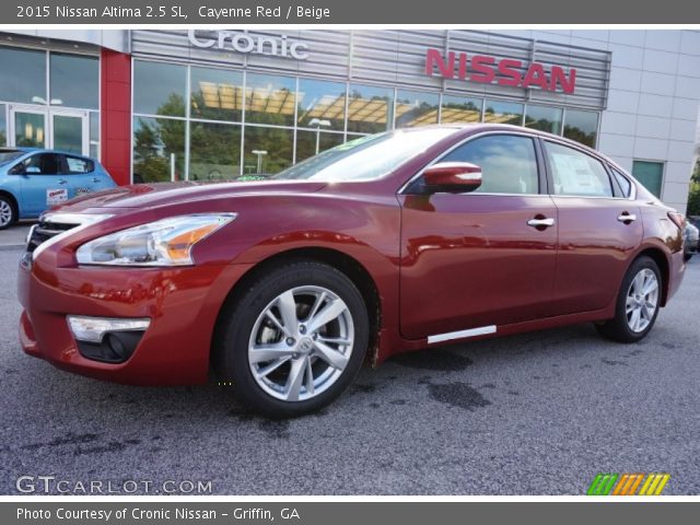 2015 Nissan Altima 2.5 SL in Cayenne Red