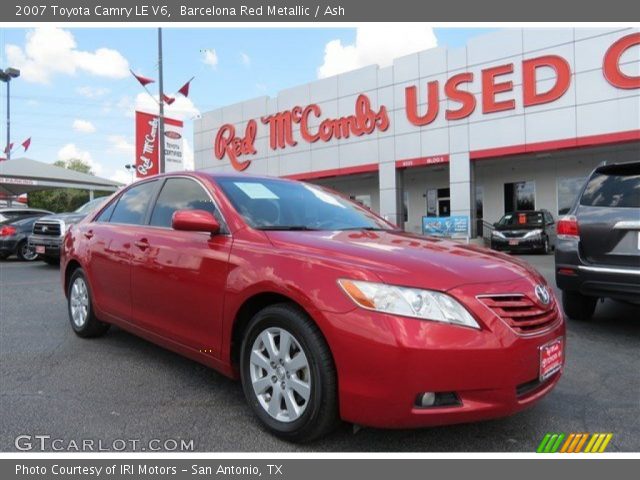2007 Toyota Camry LE V6 in Barcelona Red Metallic
