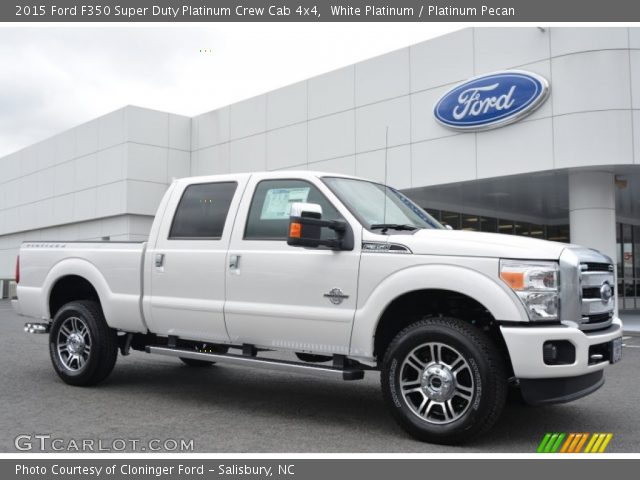 2015 Ford F350 Super Duty Platinum Crew Cab 4x4 in White Platinum