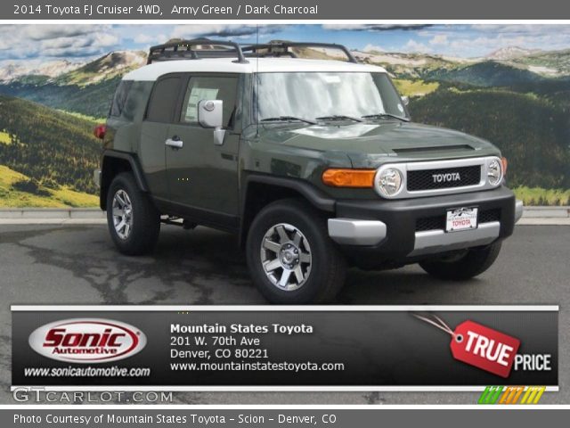2014 Toyota FJ Cruiser 4WD in Army Green