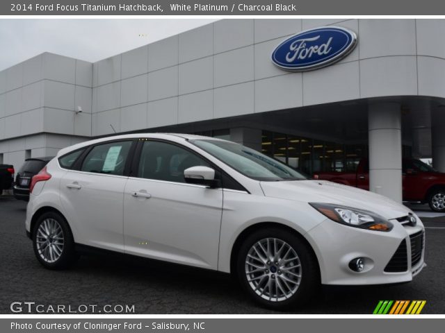 2014 Ford Focus Titanium Hatchback in White Platinum