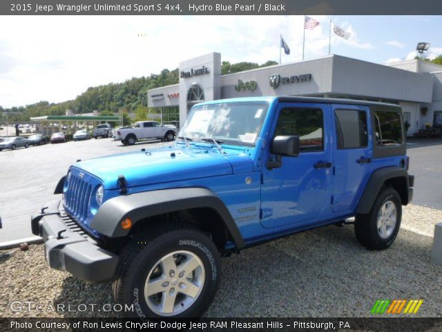2015 Jeep Wrangler Unlimited Sport S 4x4 in Hydro Blue Pearl