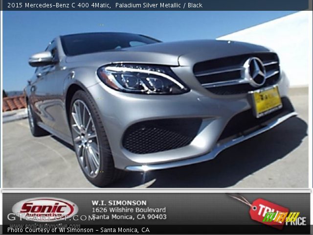 2015 Mercedes-Benz C 400 4Matic in Paladium Silver Metallic