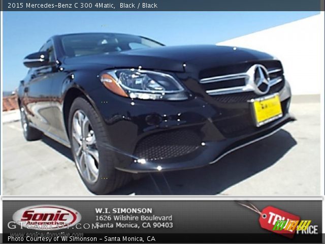2015 Mercedes-Benz C 300 4Matic in Black