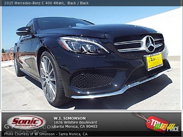2015 Mercedes-Benz C 400 4Matic in Black