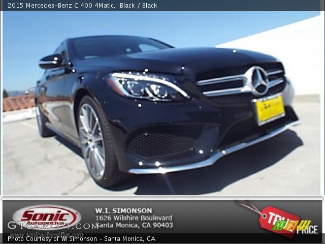 2015 Mercedes-Benz C 400 4Matic in Black