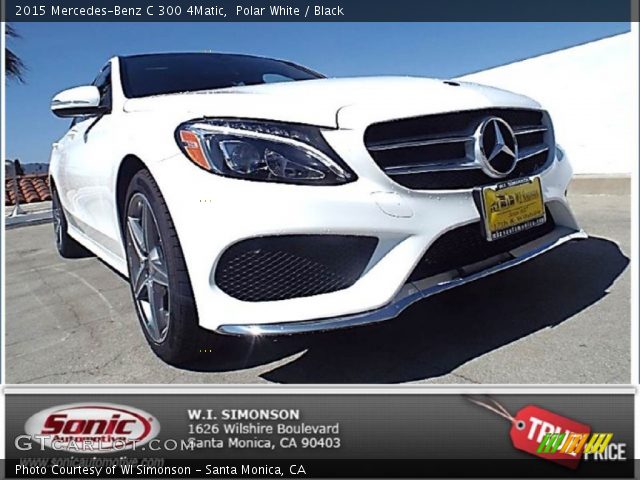 2015 Mercedes-Benz C 300 4Matic in Polar White