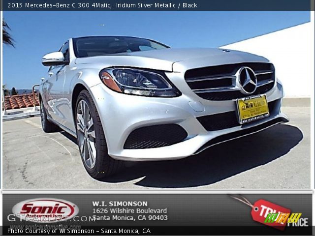 2015 Mercedes-Benz C 300 4Matic in Iridium Silver Metallic