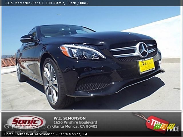 2015 Mercedes-Benz C 300 4Matic in Black