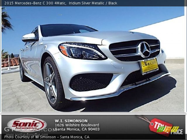 2015 Mercedes-Benz C 300 4Matic in Iridium Silver Metallic