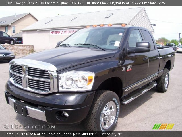 2009 Dodge Ram 2500 Laramie Quad Cab 4x4 in Brilliant Black Crystal Pearl