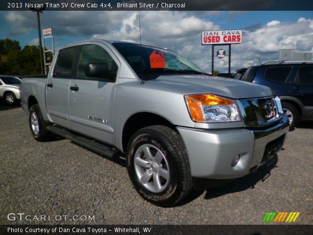 2013 Nissan Titan SV Crew Cab 4x4 in Brilliant Silver
