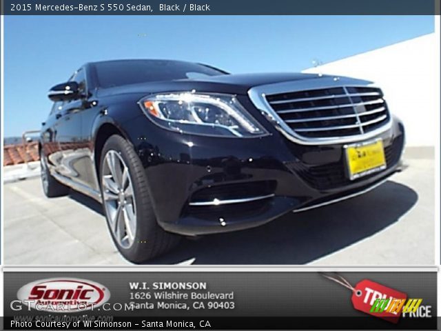 2015 Mercedes-Benz S 550 Sedan in Black