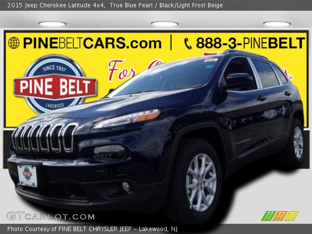 2015 Jeep Cherokee Latitude 4x4 in True Blue Pearl